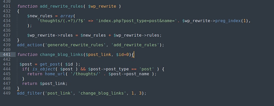 Change Default Post Prefix in WordPress