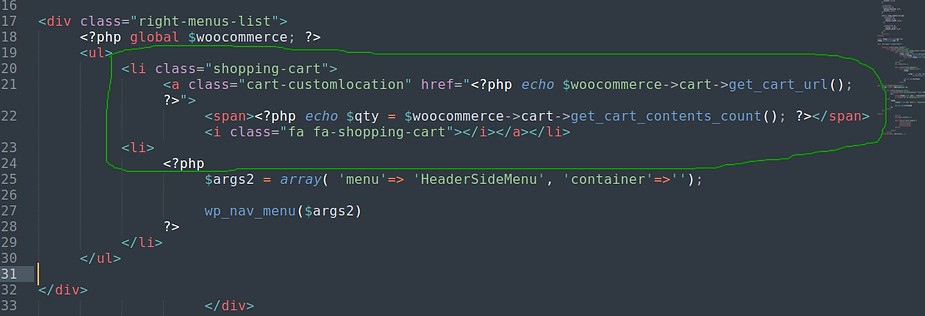 Update Cart Qty in Site header via WooCommerce