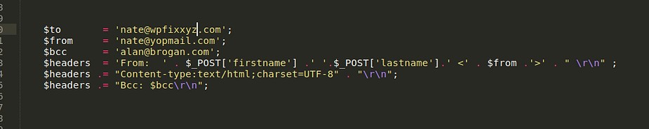 TO , CC , BCC in PHP mail()