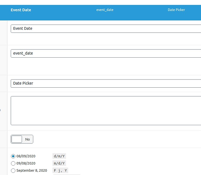 Hide Upcoming Events