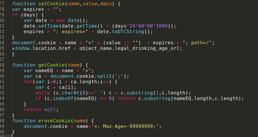 Set/Get/Erase Cookies