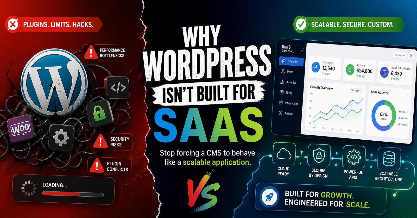 Why WordPress Isn’t the Right Foundation for SaaS (And What to Use Instead)